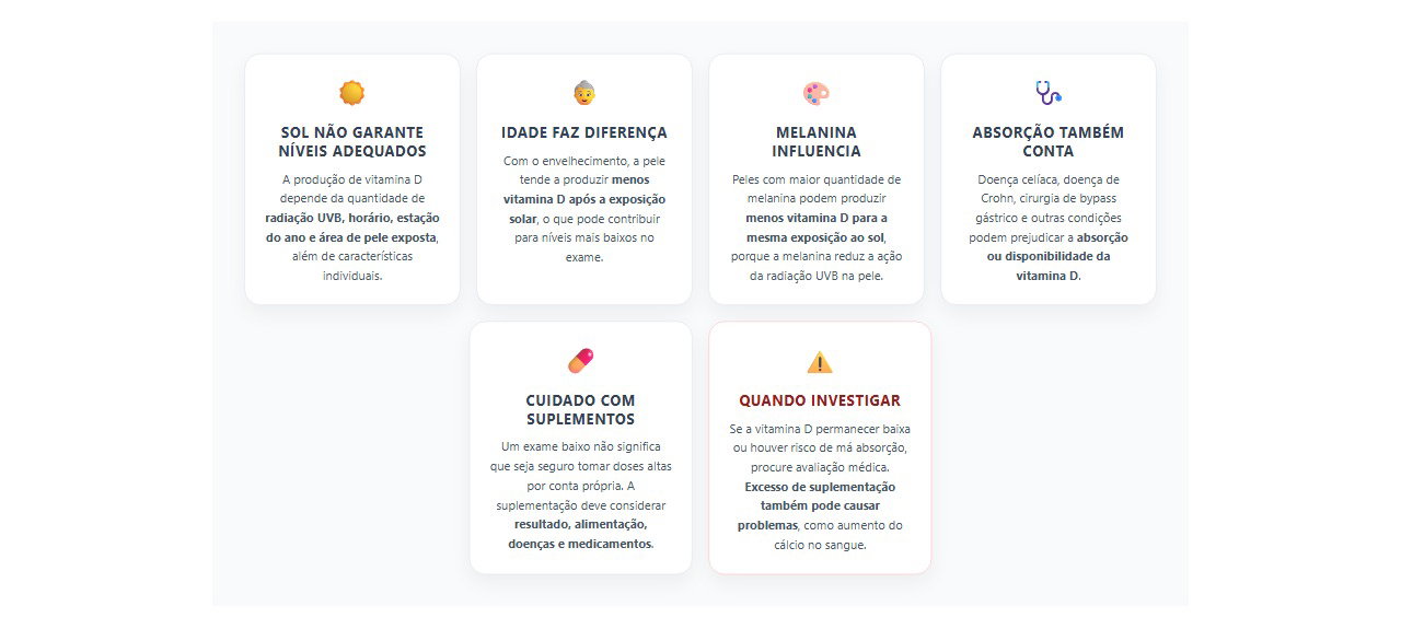 Vitamina D baixa mesmo pegando sol: 6 fatores que podem explicar