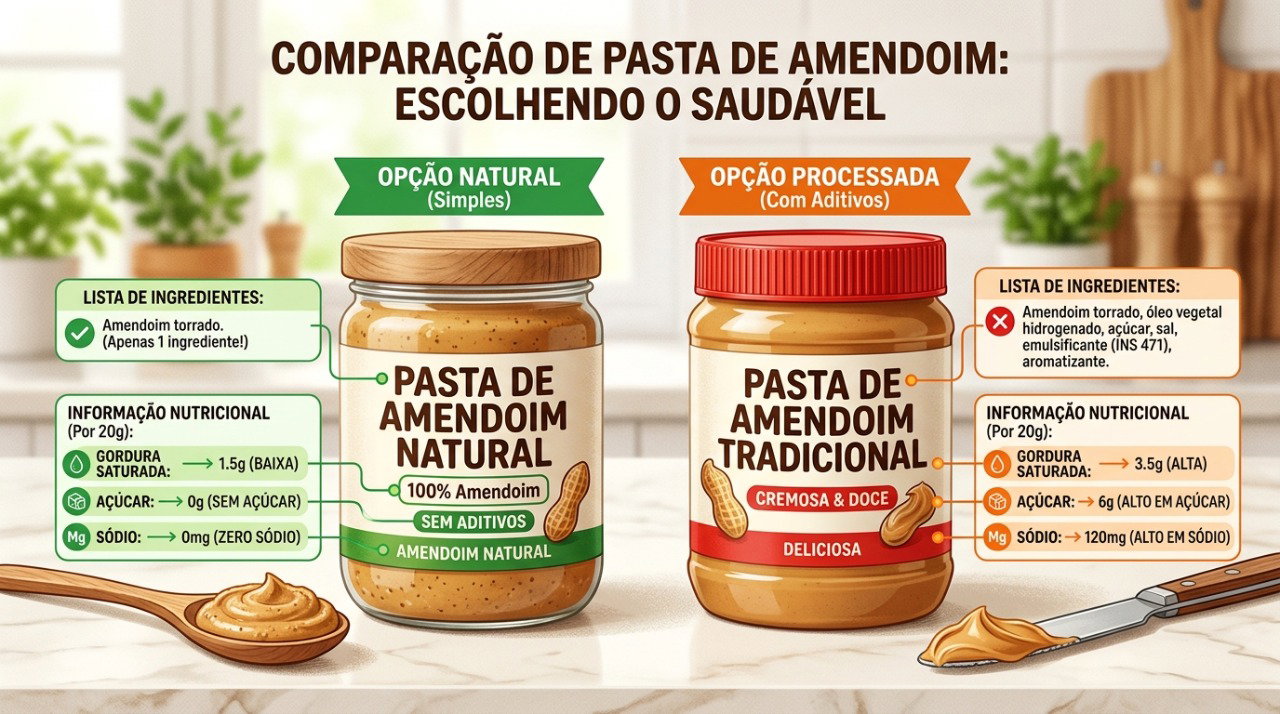 Gordura saturada, açúcar e ingredientes adicionados podem variar bastante entre as marcas.