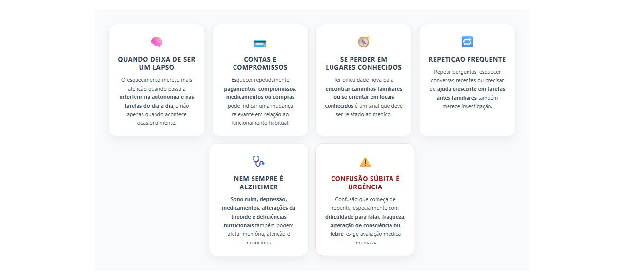 Perda de memória: 6 sinais de que o esquecimento merece avaliação