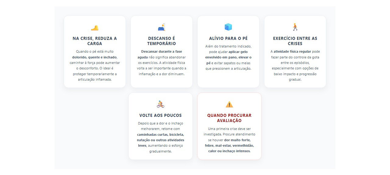 Crise de gota no pé: quando descansar e como voltar a caminhar com segurança