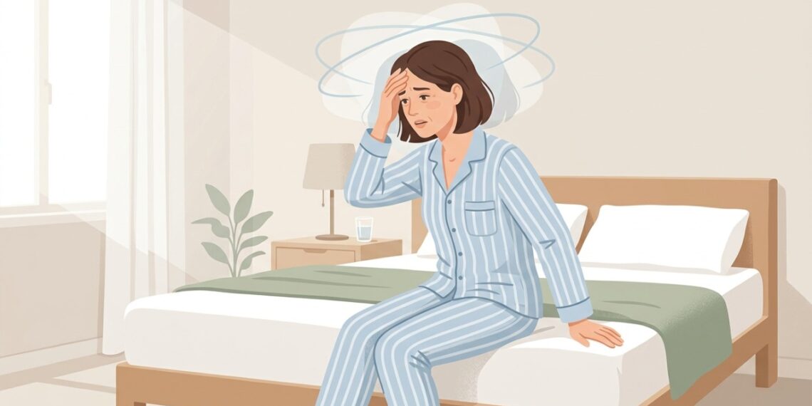 Tontura ao virar na cama pode estar relacionada a alterações do ouvido interno.