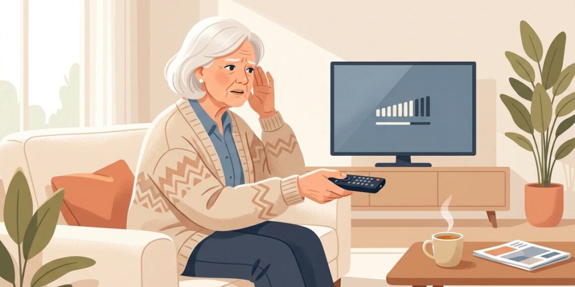 Precisar aumentar frequentemente o volume da TV pode ser um dos primeiros sinais de perda auditiva.
