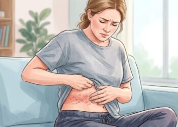 Ardência em uma faixa da pele, seguida pelo aparecimento de bolhas, pode indicar herpes-zóster.