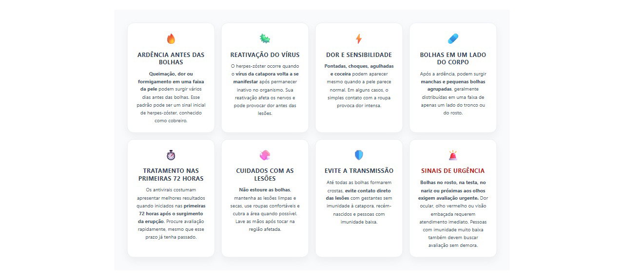 Herpes-zóster: 8 sinais de alerta da ardência na pele e quando procurar atendimento