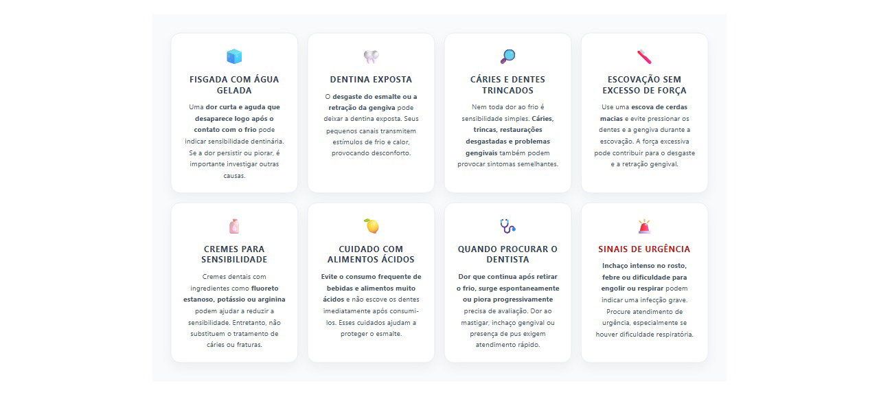 Dor no dente com água gelada: 8 sinais para diferenciar sensibilidade de problemas dentários