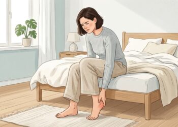 A dor no calcanhar ao levantar da cama pode ser um dos primeiros sinais de fascite plantar.