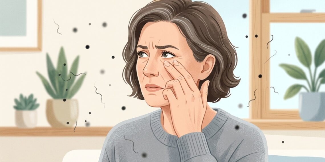 O surgimento repentino de pontinhos pretos na visão pode indicar alterações no vítreo ou problemas na retina.