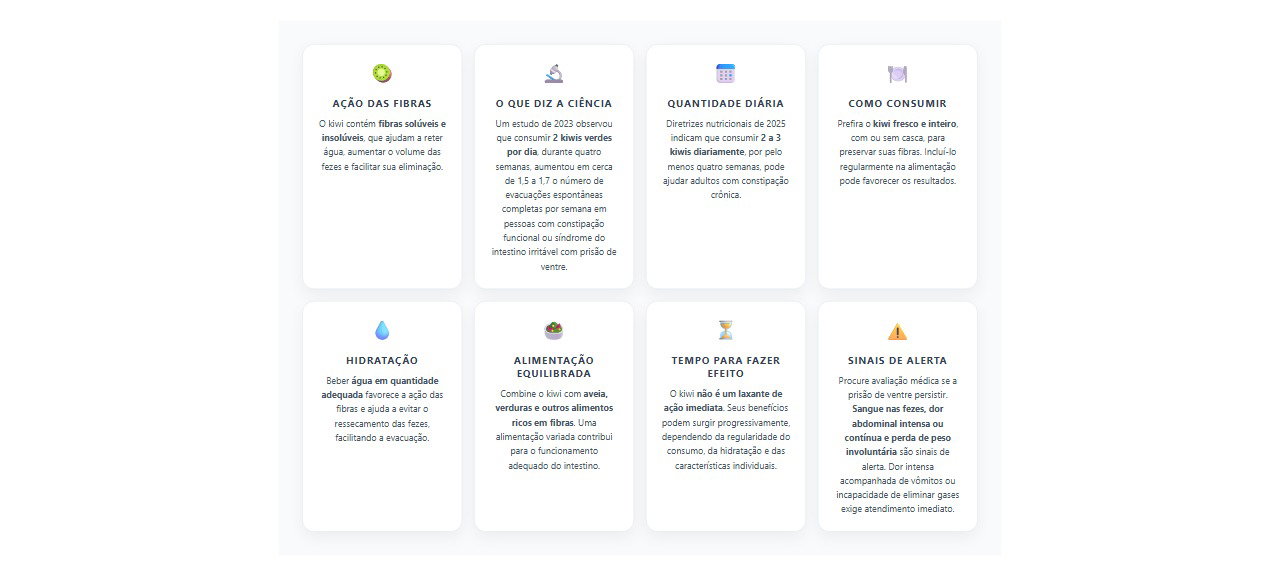 Kiwi para soltar o intestino: 8 benefícios e cuidados para facilitar a evacuação