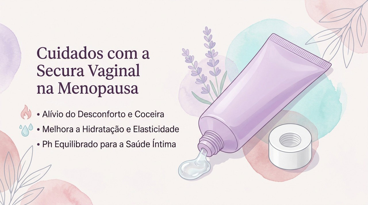 Hidratantes vaginais podem ajudar a aliviar o ressecamento e o desconforto íntimo após a menopausa.