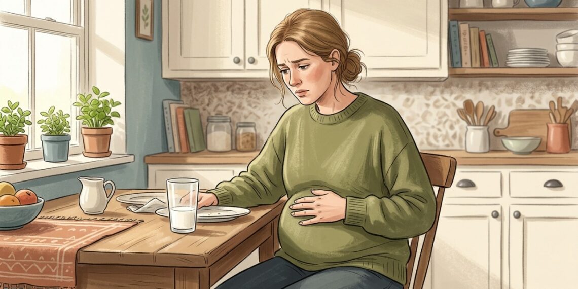 Barriga estufada após tomar leite pode ser um dos principais sinais de intolerância à lactose.