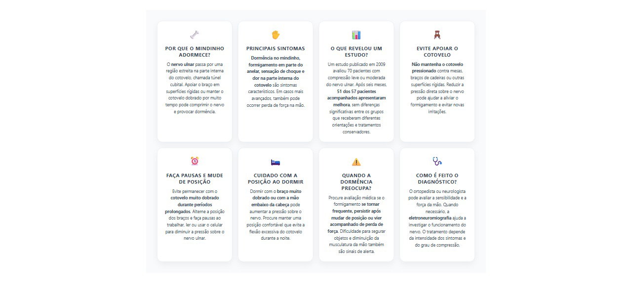 Mindinho e anelar dormentes: 8 sinais e cuidados para aliviar a compressão do nervo ulnar