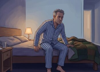 Acordar várias vezes à noite para urinar pode estar relacionado a alterações na próstata após os 50 anos.