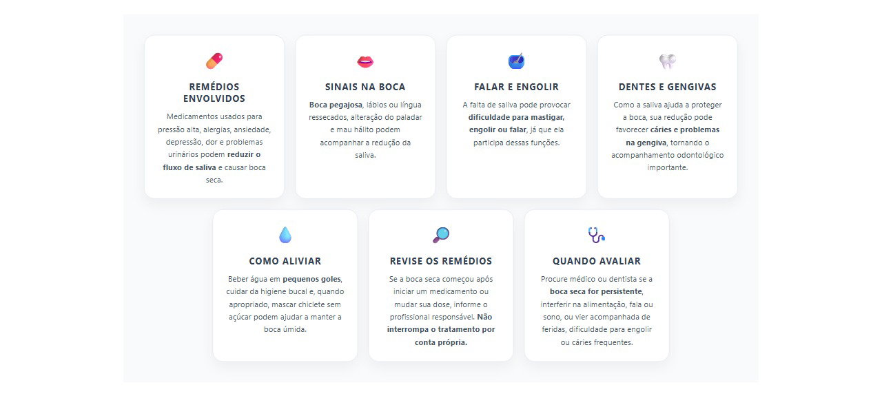 Boca seca depois dos 50: sinais de que os remédios podem estar envolvidos