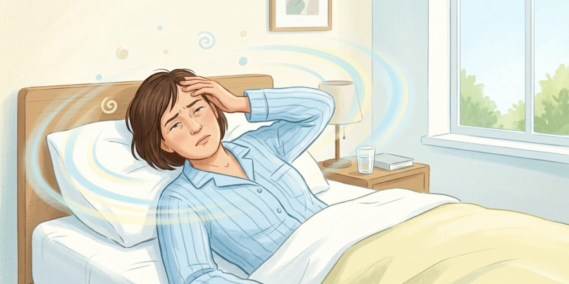 Vertigem ao virar na cama pode estar relacionada aos movimentos da cabeça e ao sistema de equilíbrio do ouvido interno.