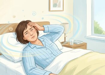 Vertigem ao virar na cama pode estar relacionada aos movimentos da cabeça e ao sistema de equilíbrio do ouvido interno.
