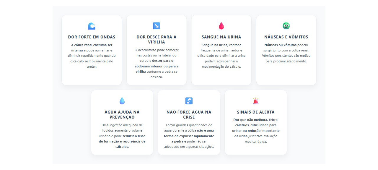 Pedra no rim: 7 sinais típicos da cólica que pode descer para a virilha