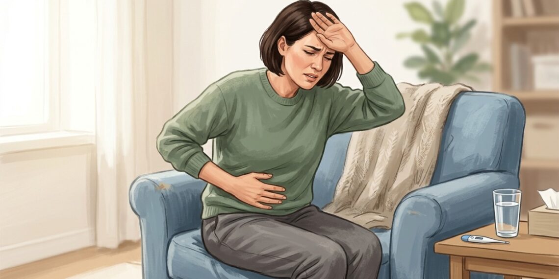 Dor na parte inferior esquerda da barriga acompanhada de febre pode exigir avaliação médica.