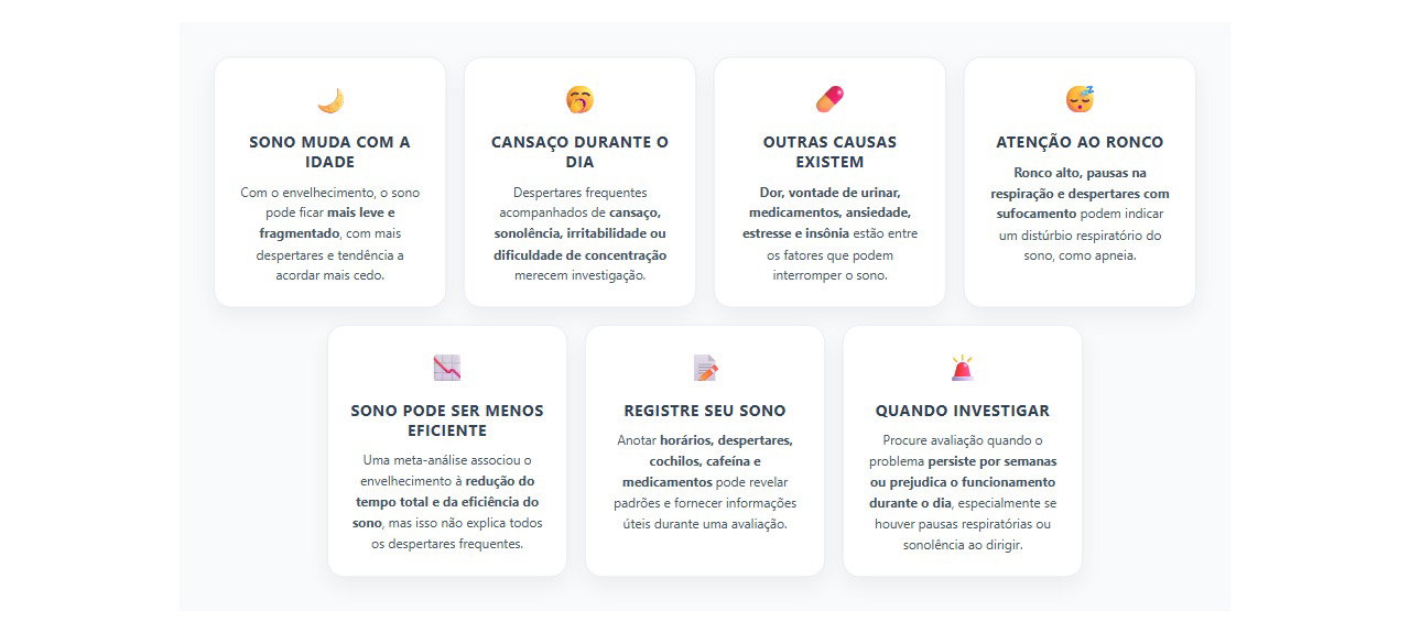 Acordar várias vezes à noite: 7 sinais de que não é só a idade
