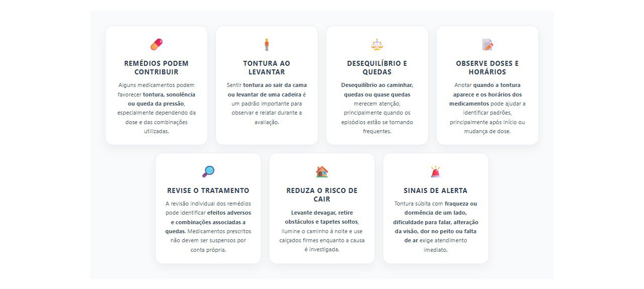 Tontura frequente e desequilíbrio: 7 sinais de que os remédios também devem ser investigados