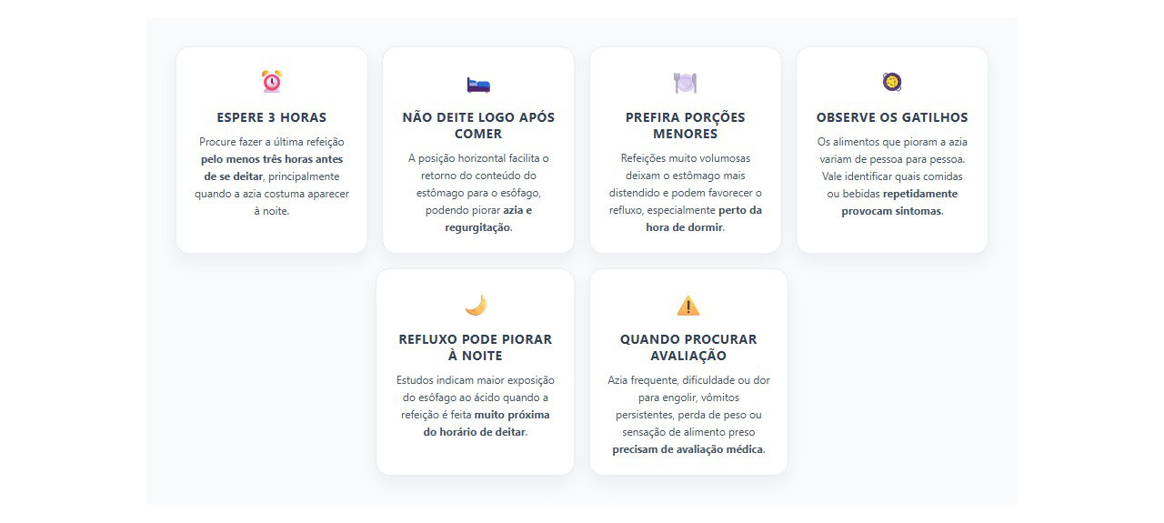 Azia à noite: 6 hábitos que podem reduzir o refluxo