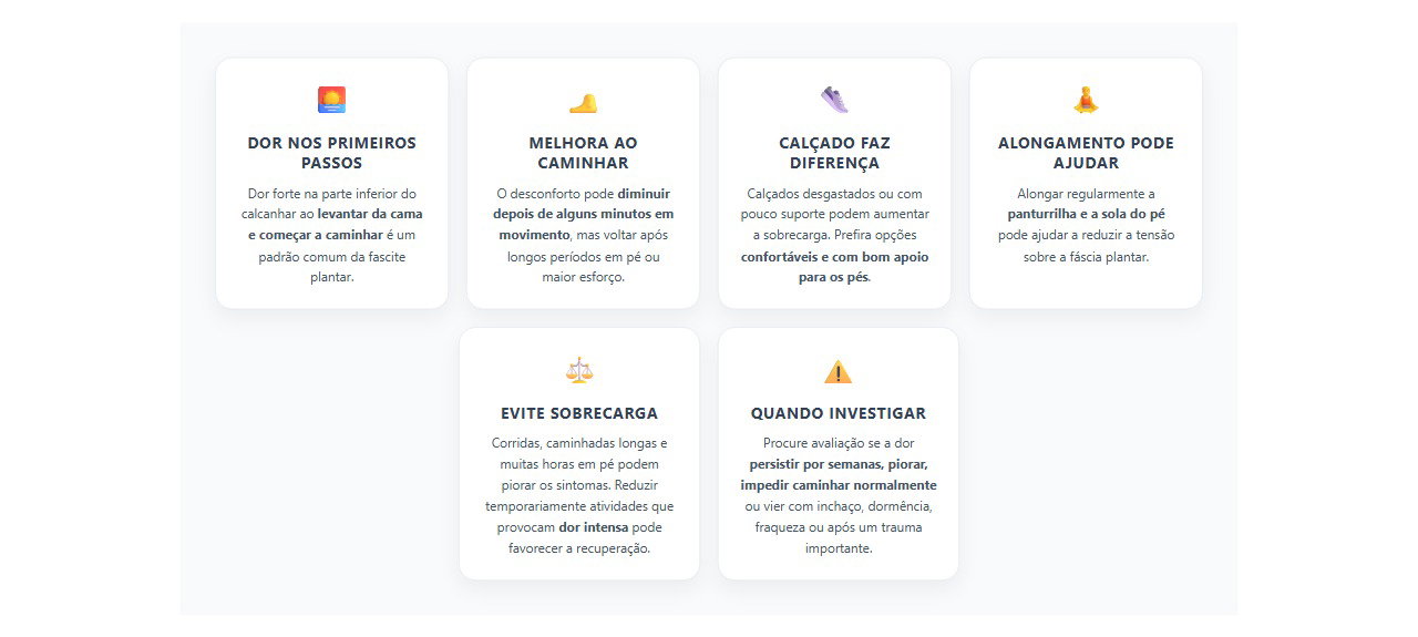 Dor no calcanhar ao acordar: sinais típicos de fascite plantar