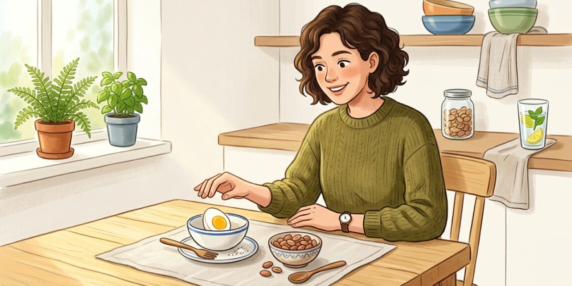 Ovo e amendoim podem contribuir com proteína no lanche, mas as porções e outros nutrientes fazem diferença.