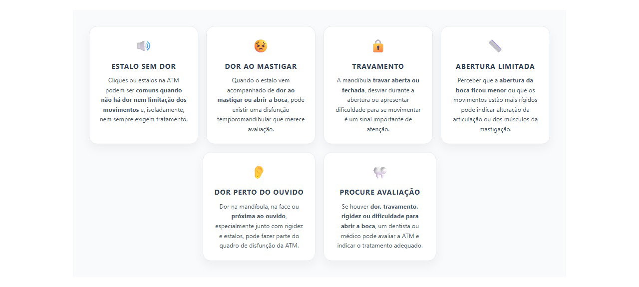 Estalo na mandíbula: sinais que indicam quando procurar avaliação