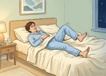 Agonia nas pernas ao deitar pode piorar à noite e aliviar ao se levantar.