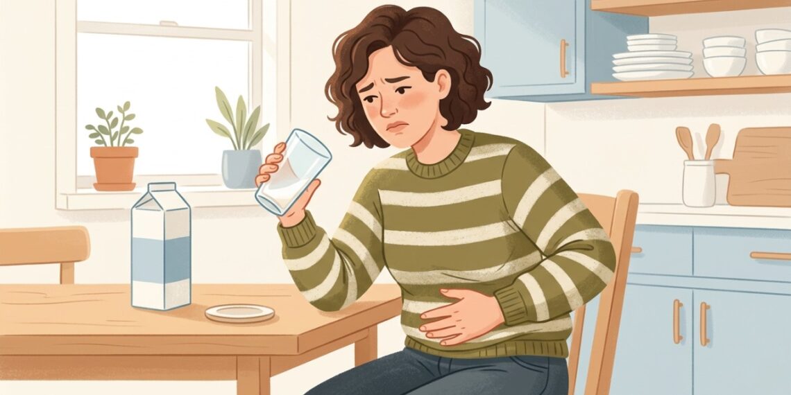 Leite pode provocar gases, inchaço e desconforto em pessoas com intolerância à lactose.