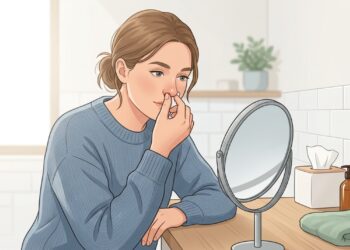O tempo seco pode ressecar a mucosa nasal e favorecer episódios de sangramento.