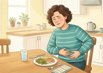 Dor no lado direito da barriga após refeição pesada pode estar relacionada à vesícula.