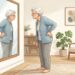 Perda de altura e postura mais curvada podem estar relacionadas a alterações na coluna e à osteoporose.