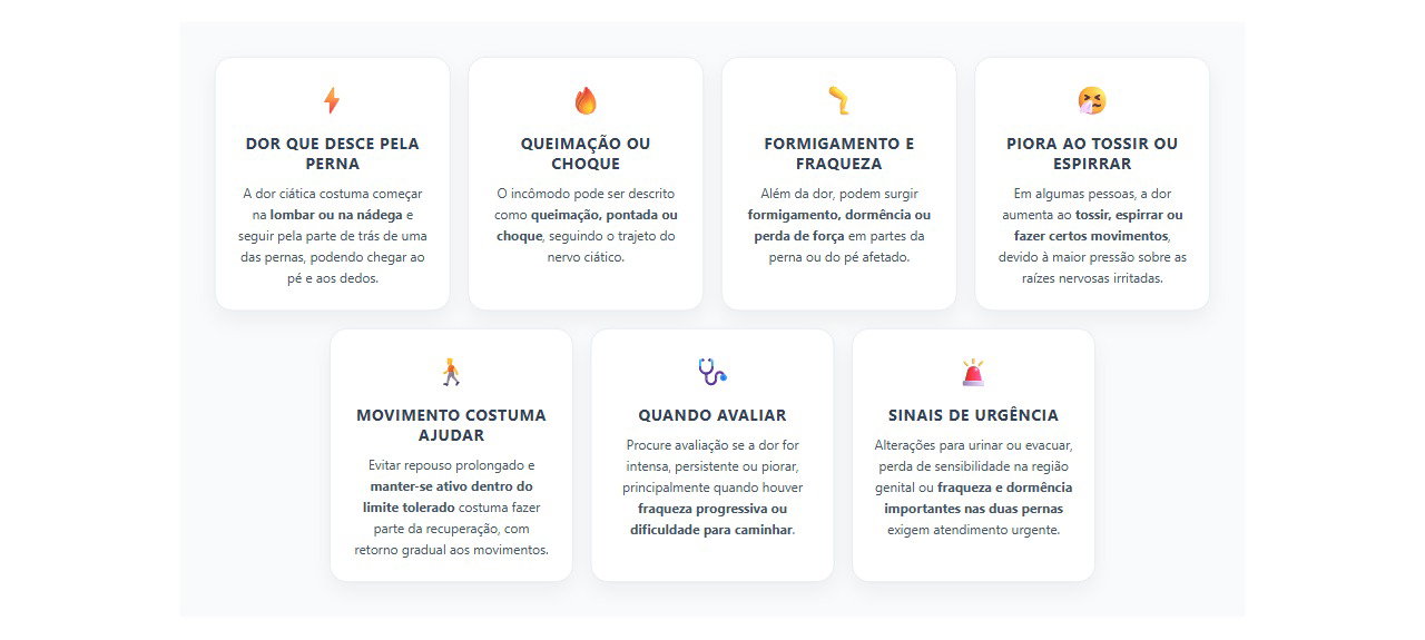 Sinais de dor ciática e quando procurar atendimento