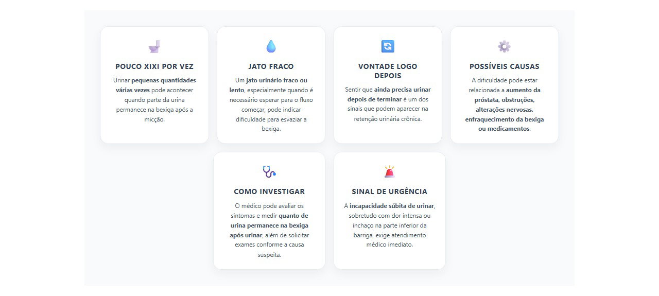 Sinais de que a bexiga pode não estar esvaziando direito