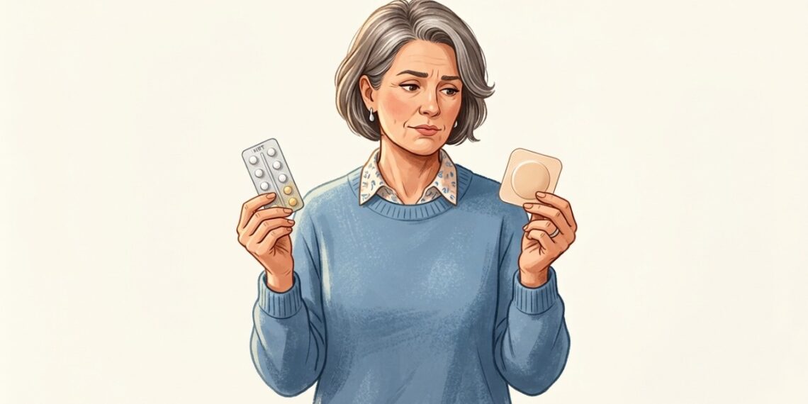 A via usada na terapia hormonal da menopausa pode influenciar o risco de trombose.