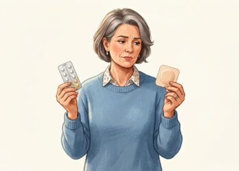 A via usada na terapia hormonal da menopausa pode influenciar o risco de trombose.