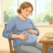 Barriga estufada após certos alimentos pode estar relacionada à fermentação de carboidratos no intestino.