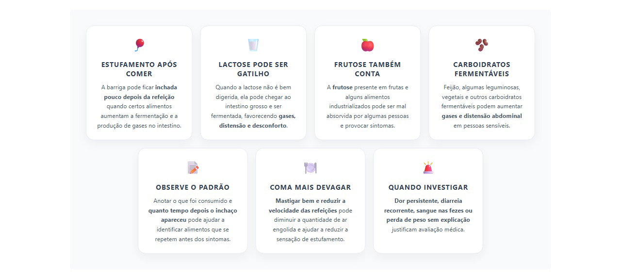 Barriga estufada após comer: alimentos que podem estar por trás do excesso de gases