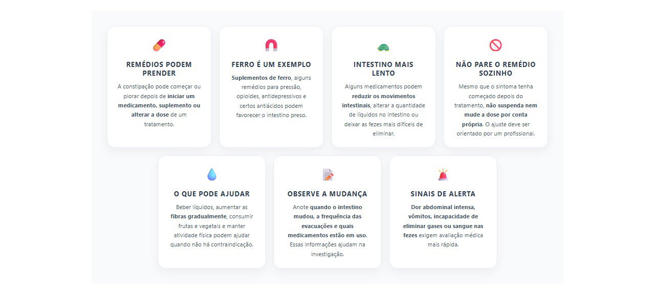 Intestino preso depois de começar um remédio: medicamentos que podem causar constipação
