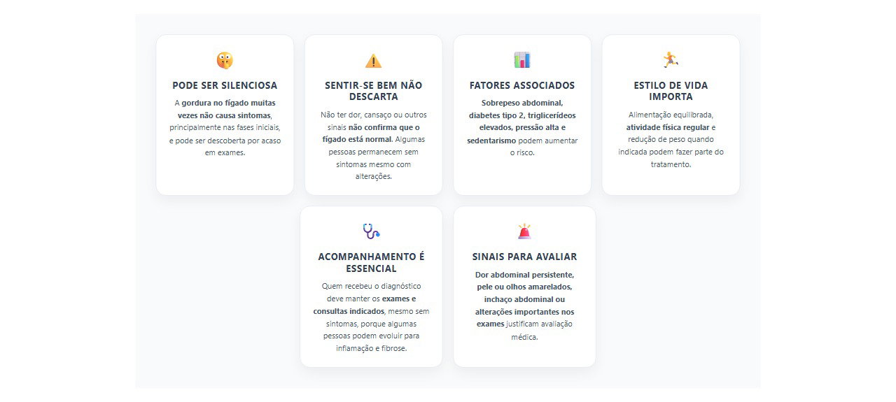 Gordura no fígado: por que a ausência de sintomas não significa que está tudo bem