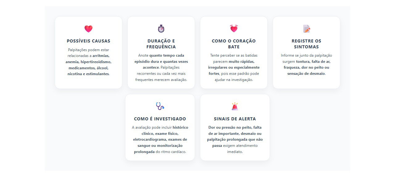 Palpitação em repouso: pistas que ajudam a investigar a causa