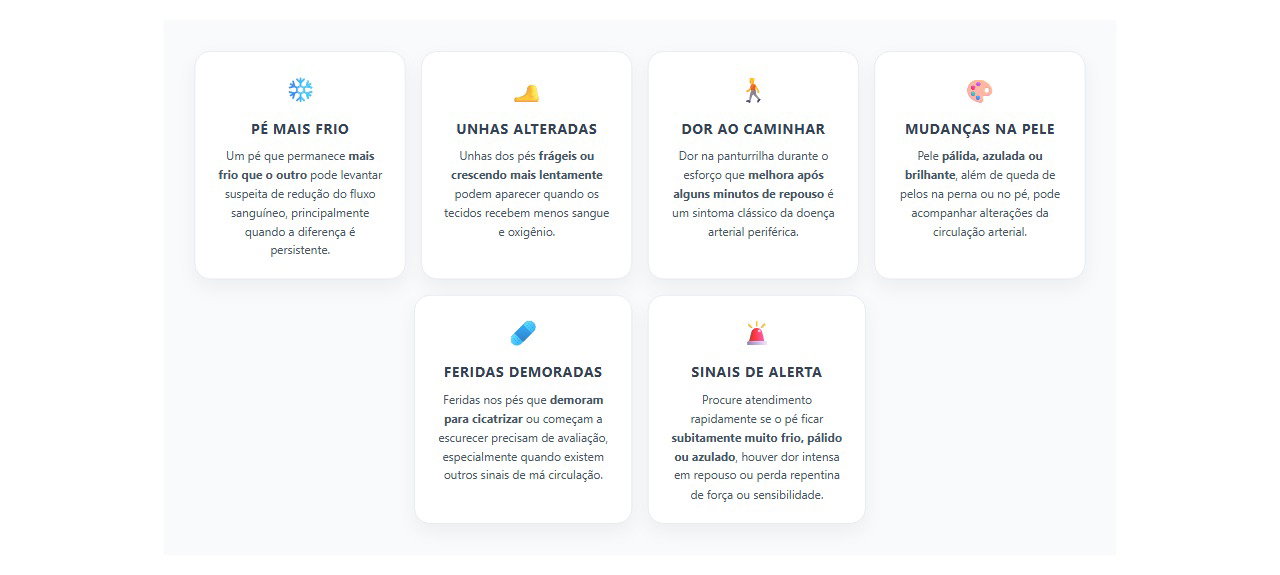Sinais de circulação ruim no pé que merecem atenção
