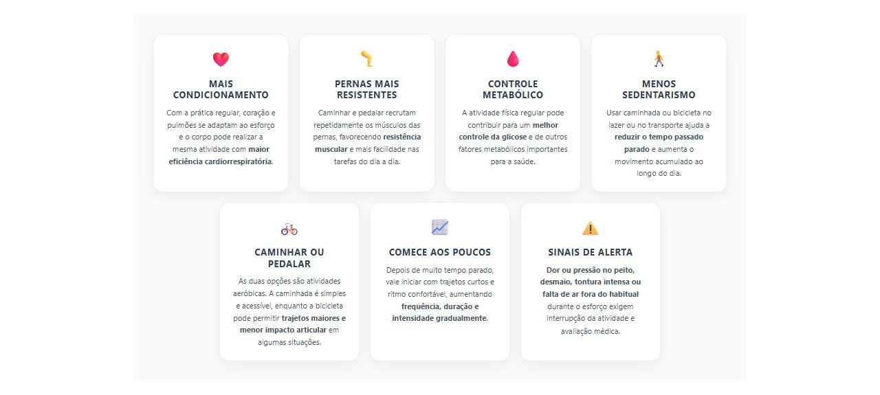 Caminhar ou pedalar: 7 mudanças que a atividade física traz ao corpo