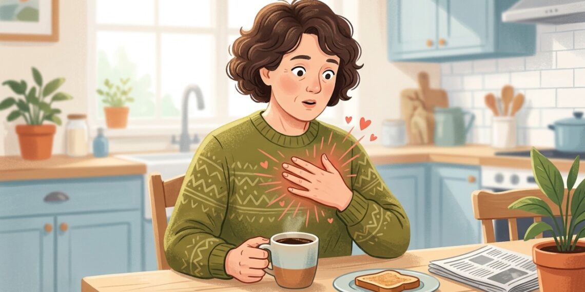 Café, estresse e outros estímulos podem tornar as palpitações mais perceptíveis em algumas pessoas.