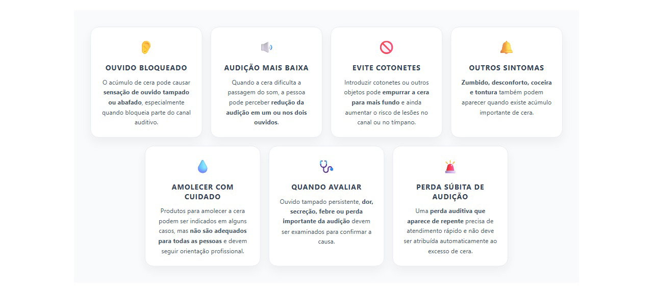 Ouvido tampado e audição baixa: quando a cera pode ser a causa