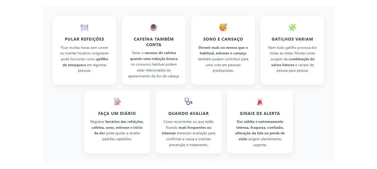 Pular refeições pode disparar enxaqueca: sinais e gatilhos para observar