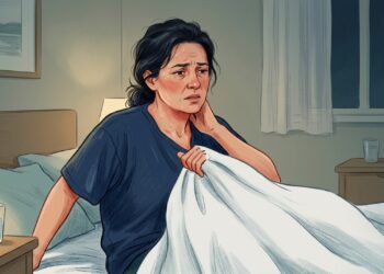 Fogachos da menopausa podem causar calor intenso e suor noturno que interrompem o sono.