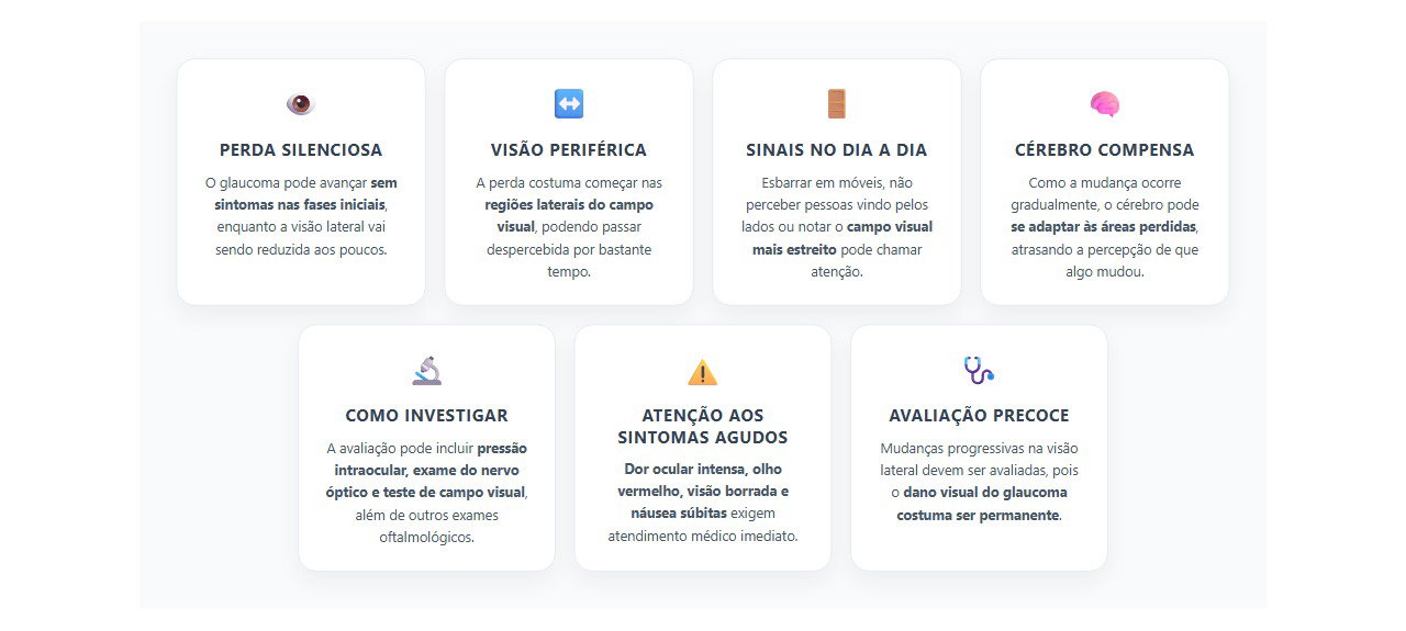 Perda da visão lateral: sinais que podem indicar glaucoma