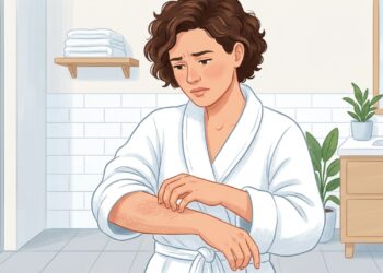 Banhos muito quentes e demorados podem aumentar o ressecamento e a coceira da pele.