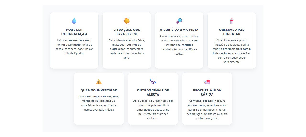 Urina escura: sinais de desidratação e quando investigar